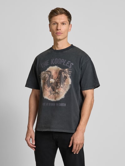 THE KOOPLES T-Shirt mit Label-Print Black 4