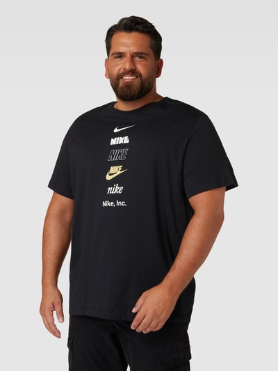 Nike T-Shirt mit Label-Motiv-Print Black 4