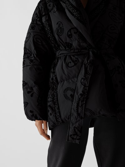 Bacon Daunenjacke mit Allover-Muster Schwarz 3