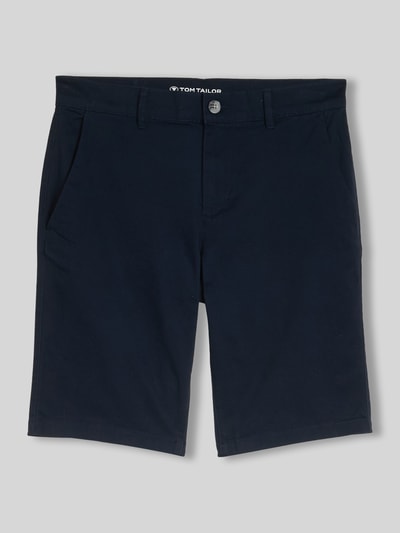 Tom Tailor Szorty chino o kroju slim fit z czystej bawełny Granatowy 2