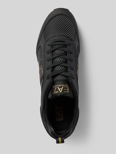 EA7 Emporio Armani Sneakers met labeldetails Zwart - 3