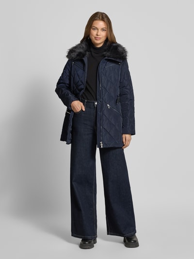 Lauren Ralph Lauren Regular Fit Daunenmantel mit abnehmbaren Taillengürtel Marine 1