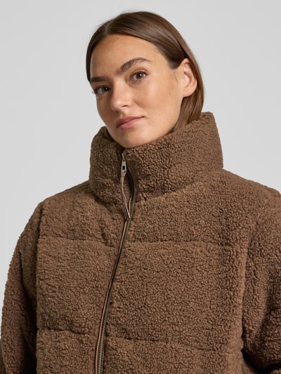OPUS Jacke aus Teddyfell mit Stehkragen Modell 'Hozy' Schoko 3