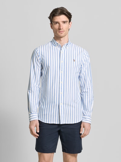 Polo Ralph Lauren slim fit vrijetijdsoverhemd van puur katoen model 'SLBDPPCS' Lichtblauw - 4