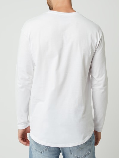 Jack & Jones Longsleeve aus Bio-Baumwolle Modell 'Noa' Weiss 5