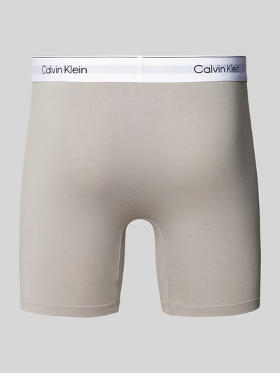 Calvin Klein Underwear Trunks mit Label-Bund im 3er-Pack Bordeaux 3