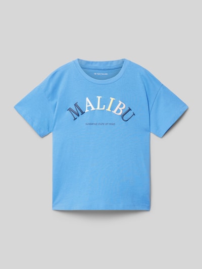 Tom Tailor T-shirt met motiefprint Blauw - 1