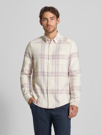 Drykorn Slim fit vrijetijdsoverhemd met button-downkraag, model 'LIET' Rosé - 4