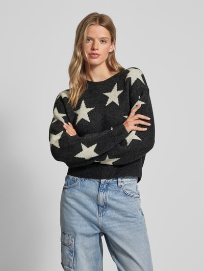 Tommy Jeans Gebreide pullover met extra brede schouders Zwart - 4