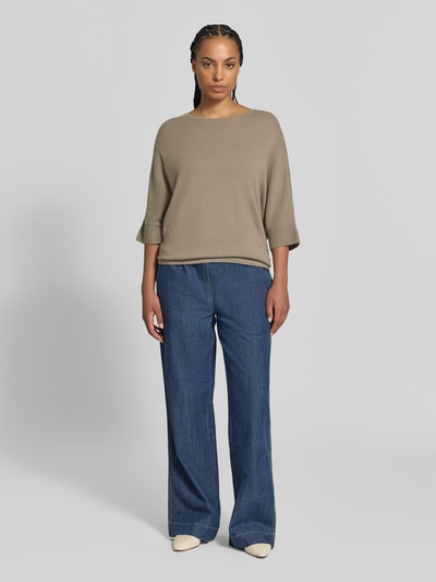 Juvia Sweatshirt met kasjmier Beige - 1