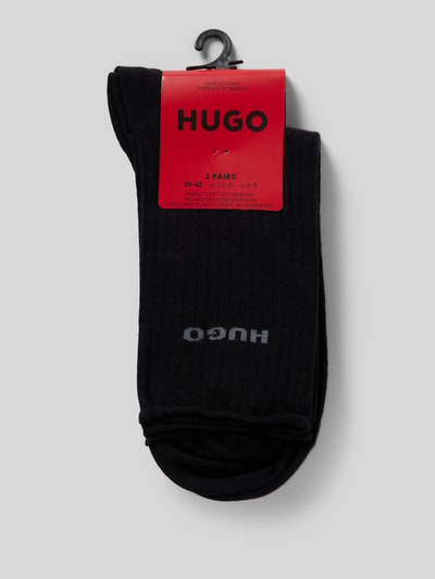 HUGO Socken mit Label-Detail im 2er-Pack Black 3