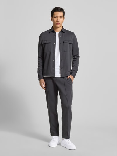 MCNEAL Hemdjacke mit Druckknopfleiste Dunkelgrau 1