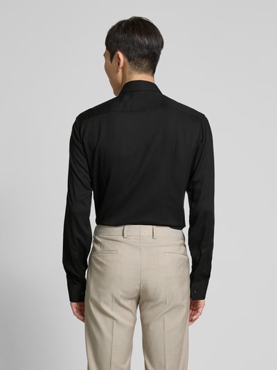 HUGO Slim fit zakelijk overhemd met kentkraag, model 'KENNO' Zwart - 5