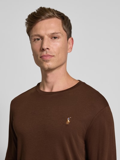 Polo Ralph Lauren Longsleeve mit gerippten Abschlüssen Mittelbraun 3