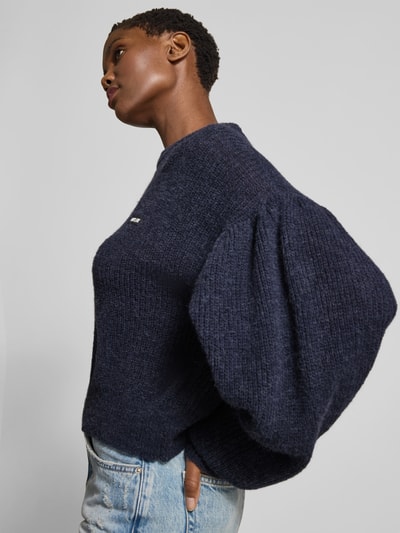ROTATE Oversized Pullover aus Alpaka-Mix Dunkelblau 3