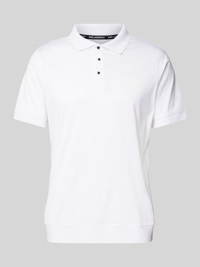 Karl Lagerfeld Poloshirt mit Logo-Print Weiss 2