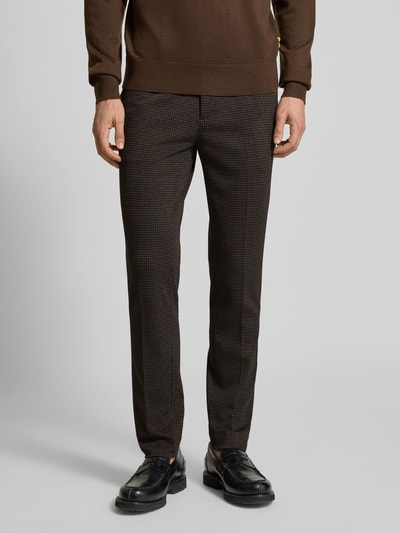 Scotch & Soda Stoffhose mit Gesäßtaschen Dunkelbraun 4