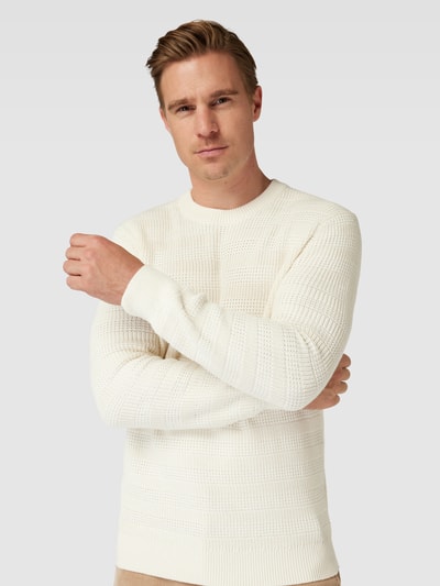 Esprit Collection Strickpullover mit Streifenmuster Offwhite 3