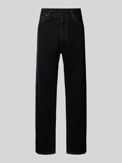 Carhartt Work In Progress Straight Leg Jeans im 5-Pocket-Design Modell 'AARON' Black 2