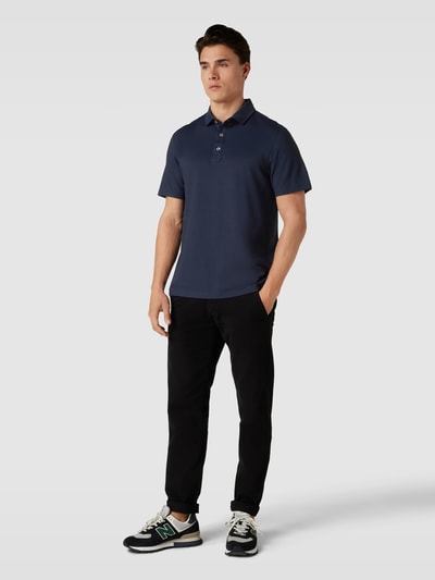 Brax Poloshirt mit Label-Detail Modell 'Pepe' Marine 1