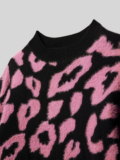 s.Oliver RED LABEL Sweter z dzianiny o luźnym kroju z mieszanki bawełny Różowy 2