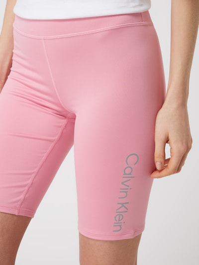 Calvin Klein Performance Fietsbroek met logoprint  Felroze - 3