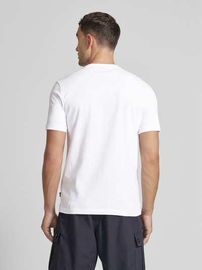 BOSS T-Shirt mit Label-Print Modell 'Thompson' Weiss 5