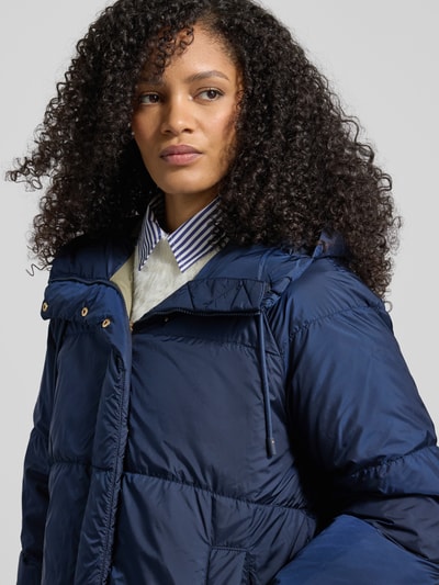 Weekend Max Mara Płaszcz pikowany o kroju regular fit z kapturem model ‘ANFORA’ Granatowy 3