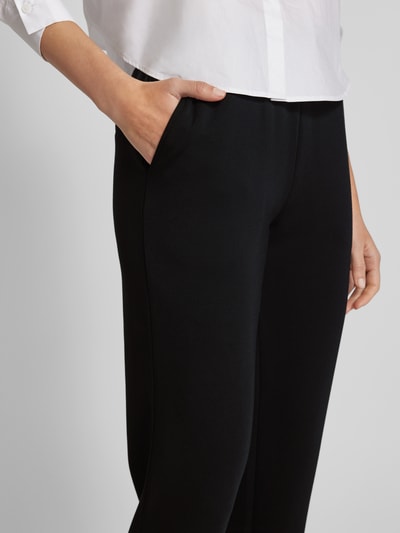 Christian Berg Woman Sweatpants mit Paspeltaschen am Gesäß Black 3