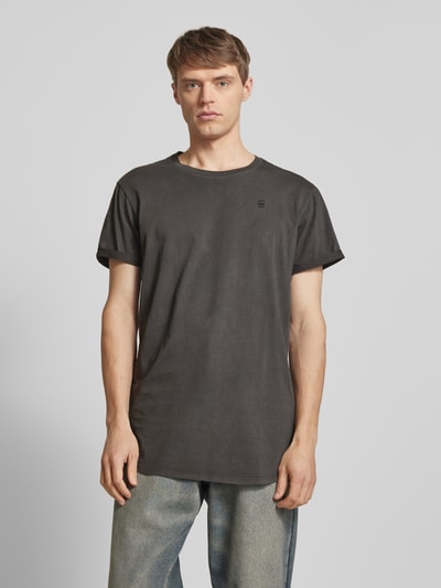 G-Star Raw T-Shirt mit Label-Print Modell 'LASH' Black 4