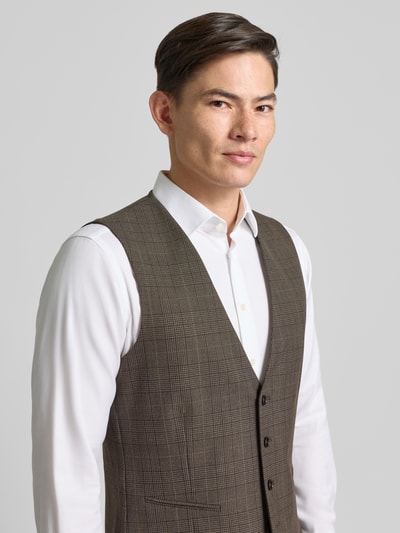 MCNEAL Gilet met V-hals Middenbruin - 3