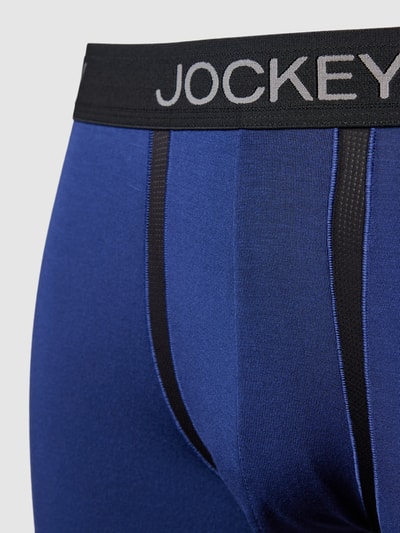 Jockey Trunks in unifarbenem Design Dunkelblau 2