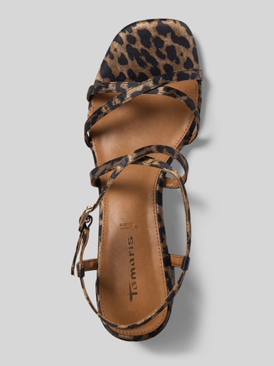 Tamaris Sandalen in Samt-Optik Beige 3