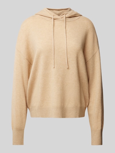 Jake*s Casual Hoodie aus reinem Kaschmir mit Kapuze Sand Melange 2