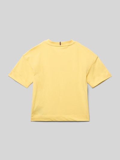Tommy Hilfiger Teens T-Shirt mit Label-Print Gelb 3