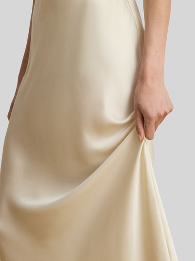 Lauren Ralph Lauren Ausgestellter Maxi-Rock aus Satin Ecru 3