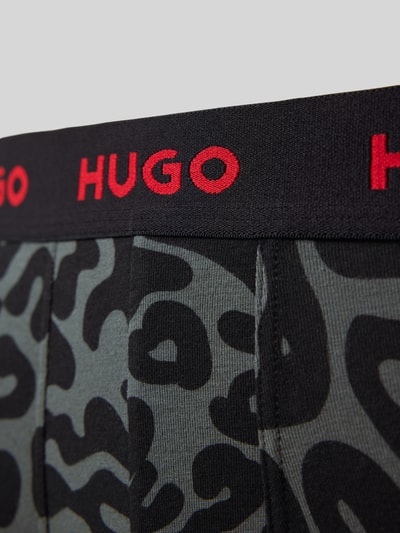 HUGO Trunks mit elastischem Label-Bund im 3er-Pack Rot 2