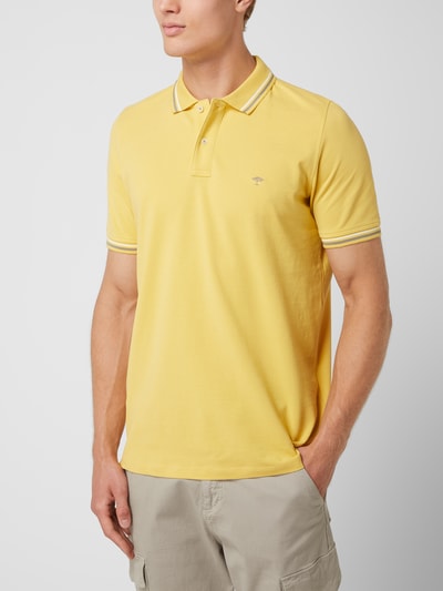 Fynch-Hatton Poloshirt van piqué Geel - 4