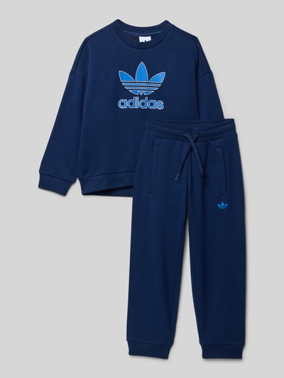 adidas Originals Sweatanzug mit Label-Prints Modell 'CREW SET' Marine 1