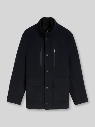 Tom Tailor Regular Fit Funktionsjacke aus Wollmix Marine 2