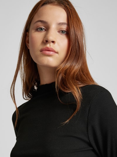 B.Young Shirt met lange mouwen en turtleneck, model 'Papilone' Zwart - 3