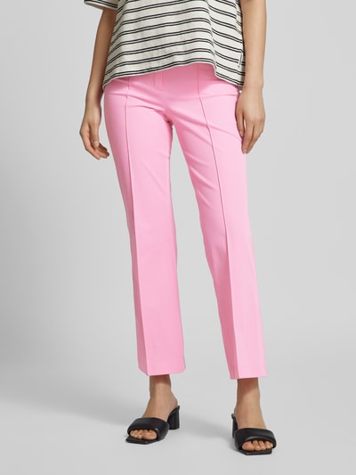 Cambio Bootcut stoffen broek met verkorte pasvorm, model 'ROS EASY KICK' Roze - 4