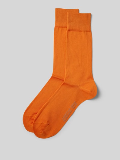 Christian Berg Men Socken mit Label-Detail im 2er-Pack Dunkelorange 1