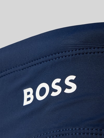 BOSS Zwembroek met labelprint, model 'John' Marineblauw - 2