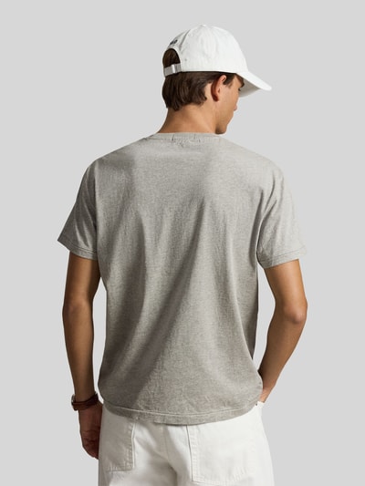 Polo Ralph Lauren Loose Fit T-Shirt aus reiner Baumwolle Hellgrau 5
