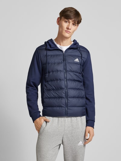 ADIDAS SPORTSWEAR Steppjacke mit Daunen-Federn-Füllung und Label-Print Dunkelblau 4