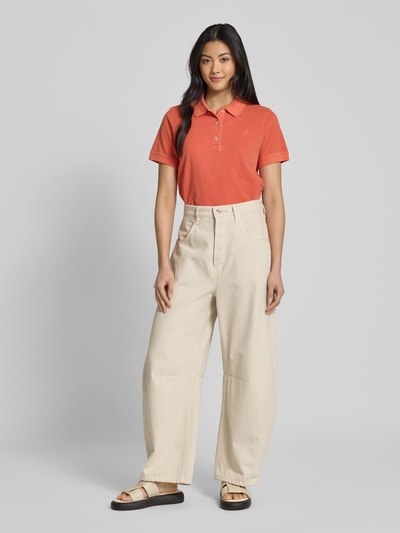 Marc O'Polo Regular Fit Poloshirt aus Light Piqué-Jersey Orange 1