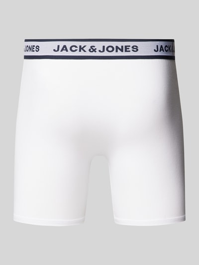 Jack & Jones Trunks mit elastischem Logo-Bund Modell 'SOLID' Weiss 3