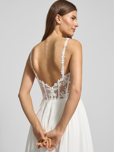 LUXUAR FASHION Brautkleid mit Herz-Ausschnitt Offwhite 3