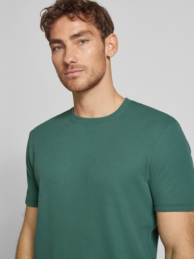 Christian Berg Men T-Shirt mit Strukturmuster Schilf 3
